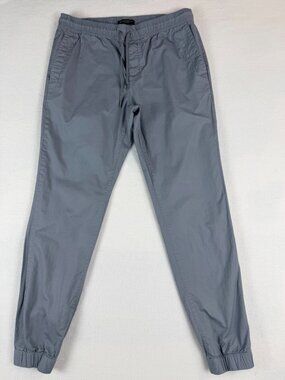 Banana Republic Aiden Pant Jogger Men’s 33x32 Gray Drawstring Cotton Pants